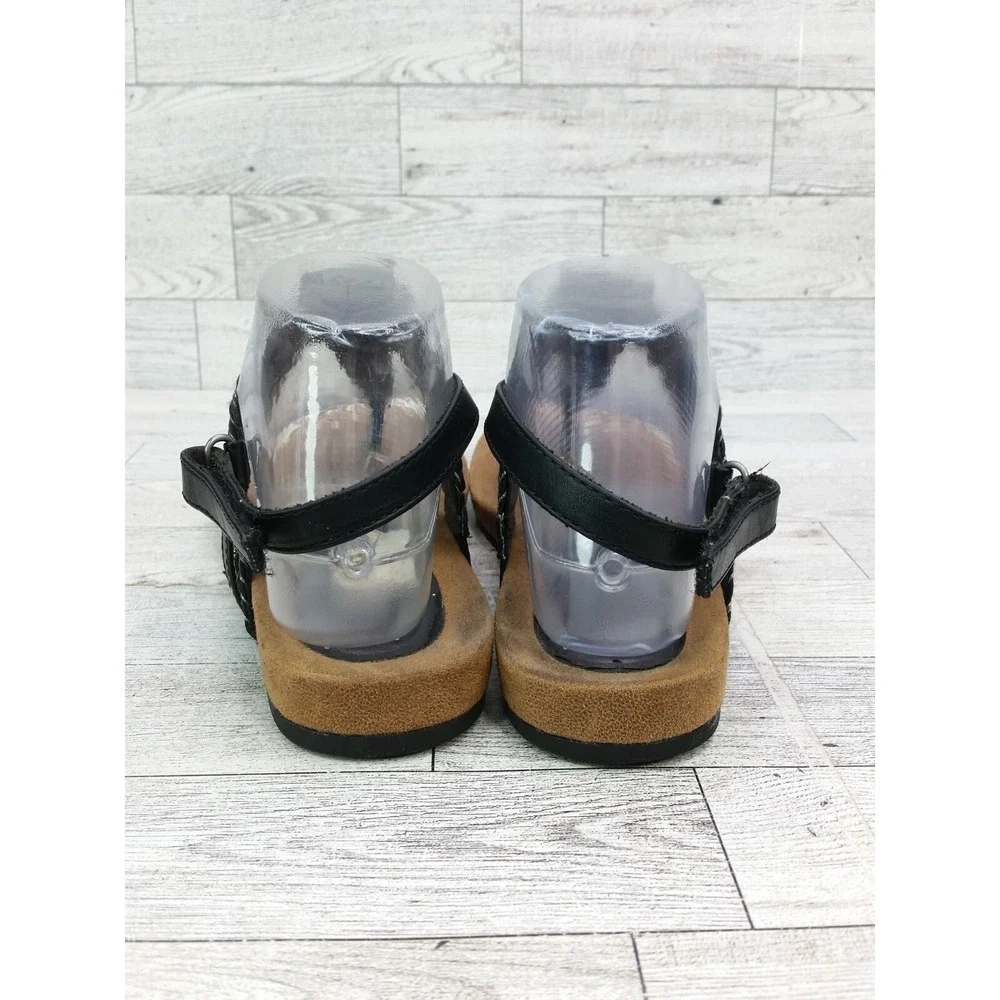Women's Tamaris Thong‎ Sandals Black Straps Flats Size EU 38 US 7.5/8 Shoes
